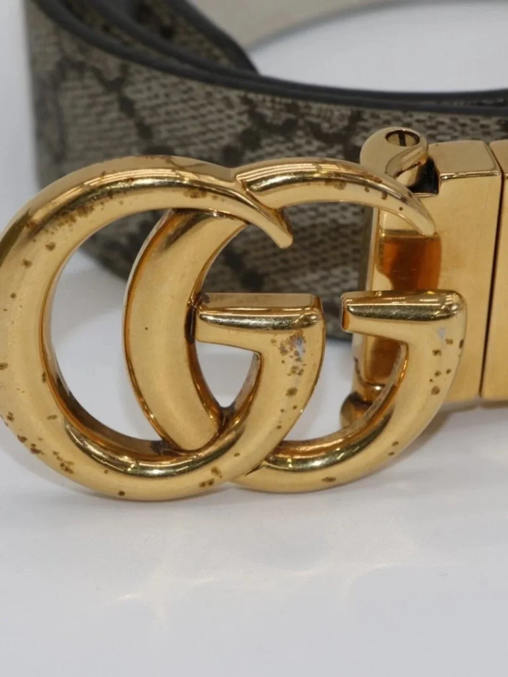 GUCCI GG Marmont 659417 Reversible Thin Belt Size 80/32